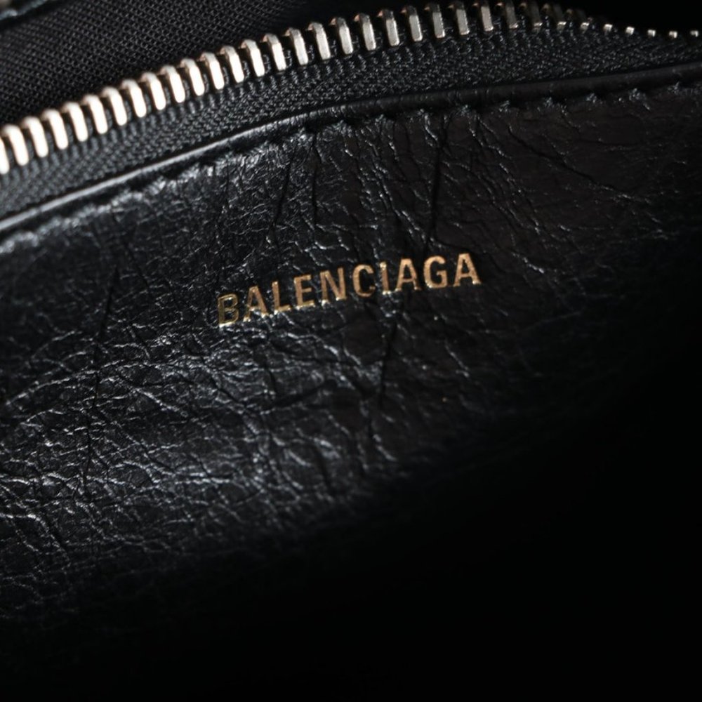 Balenciaga Bazar Convertible Lambswool Tartan Tote - Picture 6 of 7